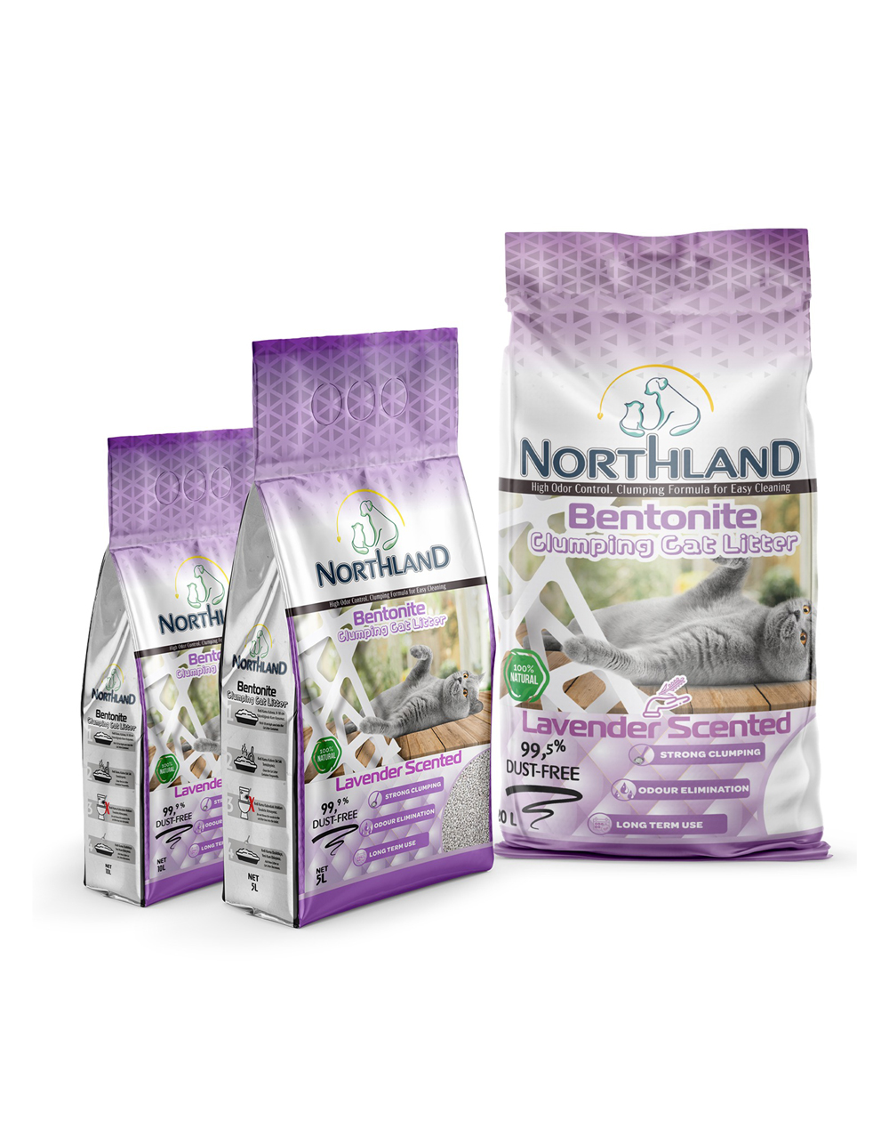 Northland Lavender Scented White Bentonite Cat Litter