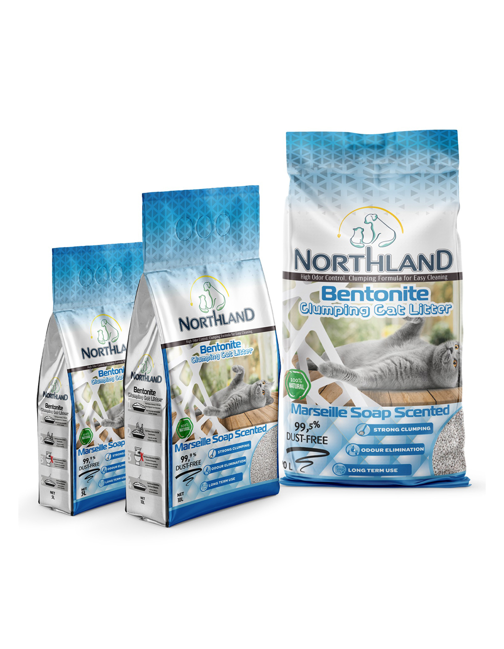 Northland Marseille Soap Scented White Bentonite Cat Litter