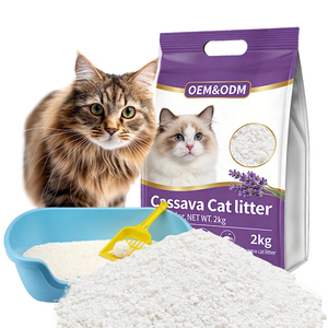99.9% Dust Free Natural Cassava Cat Litter Unscented Eco Friendly Biodegradable Strong Odor Control Not Flushable